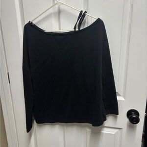 SHEIN Black Long Sleeve Top